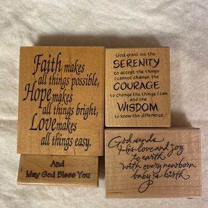 Rubber stamps for card making